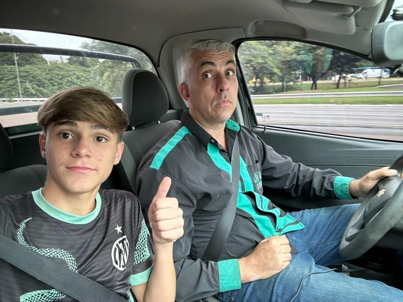 Ricardo Castanheira com o filho Rodrigo